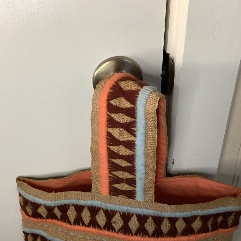Vintage Bohemian Tapestry Handbag Purse Tote - Picture 3 of 3